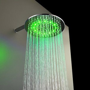 faucetdiaosi led brass chrome rain shower b0160o4b9u