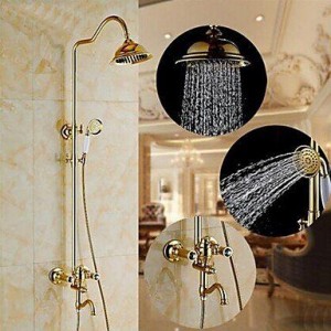 faucettuandui single handle wall mount rain shower b016kv5x8g