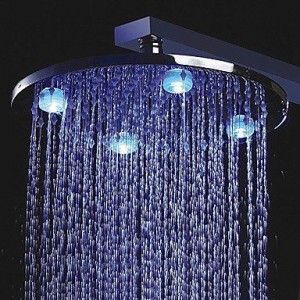 lanmei bathroom faucets 10 inch led color change shower b013tey8wy