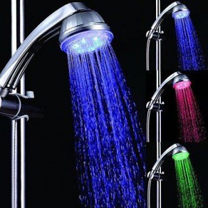 lanmei bathroom faucets 7 colors romantic led showerhead b013tf04dk