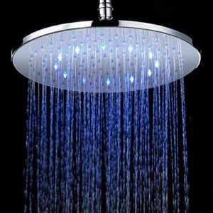 lanmei bathroom faucets round 3 colors led showerhead b013teze0y