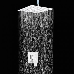 qqi faucet chrome 10 inch contemporary showerhead b0165hg834