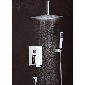 qw 8 inch hand sprayer wall mount rain shower b016bca14a
