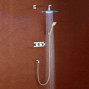 qw modern led 8 inch wall mount showerhead b016bcdtu8