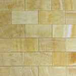brick pattern honey onyx polished mosaic tiles 7