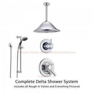 delta faucet lahara chrome shower system ss173882