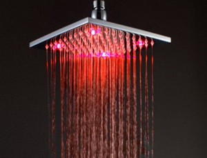 hai lighting 8 inch led chrome rain showerhead b00me3fhek