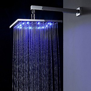 toppy bathroom 8 inch led colors temperature control showerhead