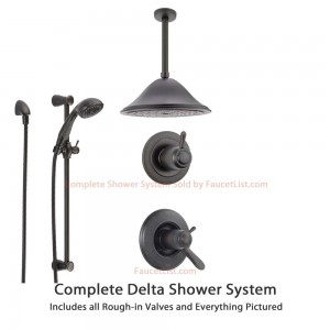 delta faucet lahara chrome shower system ss17t3883rb