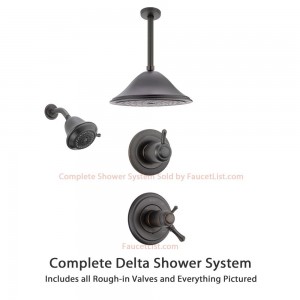 delta faucet 3 setting diverter showerheads ss17t9783rb