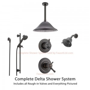 delta faucet 6 setting diverter showerheads ss17t9793rb