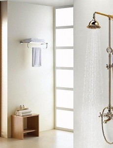 faucet shower 5464 ti pvd wall mount rain b015f60a08