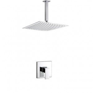 lei liping contemporary chrome wall mounted single handle 8 inch square shower b015h40tmc