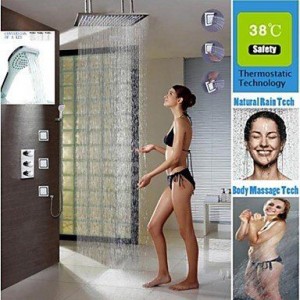 luci 24 inch led thermostatic rainfall shower b015h8soos
