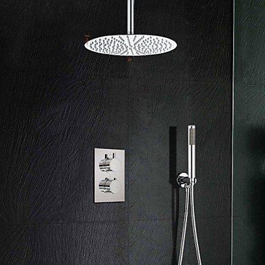 xzl 12 inch dual handle thermostatic mixer shower b015h80n6k