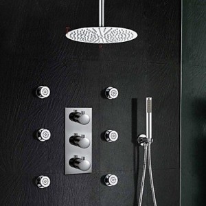 asbefore luxury thermostatic stainless steel 12 inch bathroom b0150c2oqa