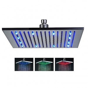 oxox showerhead with color changing led light 16 inch