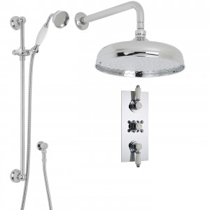 hudson reed 12 inch traditional thermostatic ceiling showerhead