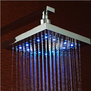 led changing color 8 inches rain shower head
