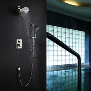 baqi home contemporary rain brushed showerhead b0162d0tqs