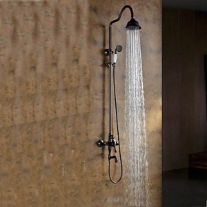 baqi shower faucet antique rain included brass oil rubbed bronze b0162d9i6a