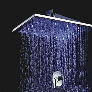 bathroom faucets 12 inch led brass showerhead b01465rt1w