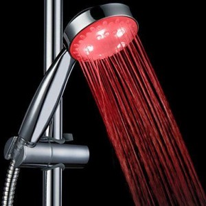 bathroom faucets led abs chrome hanldheld showerhead b01465shdq