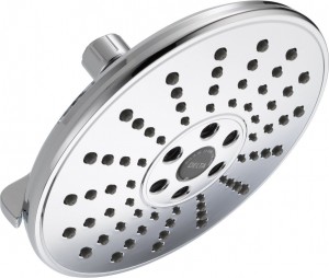 delta faucet h2okinetic transitional rain can showerhead 52688
