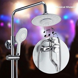 faucet shangdefeng 8 inch bluetooth musical showerhead b0160nlu0y