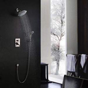 faucet shangdefeng 8 inch brushed wall mount shower b0160nfk9q
