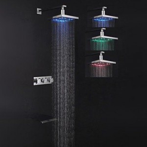faucet shangdefeng led wall mount chrome shower b0160nhlaw
