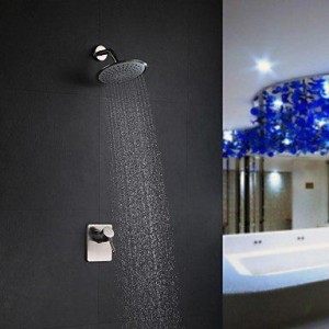 faucet shangdefeng nickel brushed rain shower b0160ncu6w