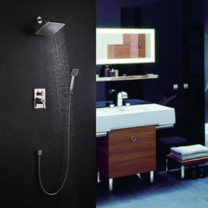 faucetaleer 8 inch wall mount nickel brushed shower b016nmizcs