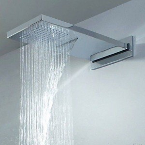 faucetaleer chrome polished wall mounted rain shower b016nmocv6