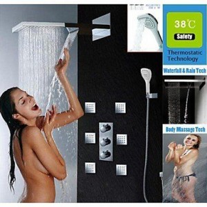 faucetaleer thermostatic stainless brushed shower b016nmp5ik