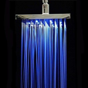 faucetdiaosi 8 inch a grade abs chrome led showerhead b0160o2oda