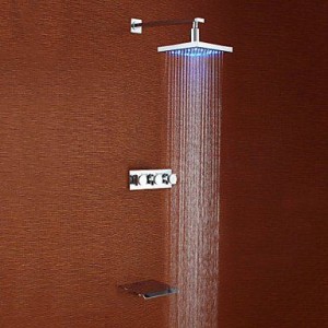 faucetdiaosi 8 inch led wall mount showerhead b0160nzkrs