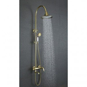 faucetdiaosi antique brass rain handshower b0160o6hoc
