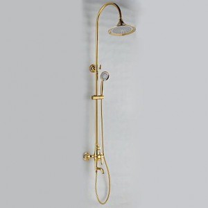 faucetdiaosi antique brass ti pvd rain handshower b0160o7ks4
