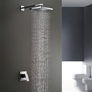 faucetdiaosi chrome wall mount rain single handle shower faucet b0160nwuxk