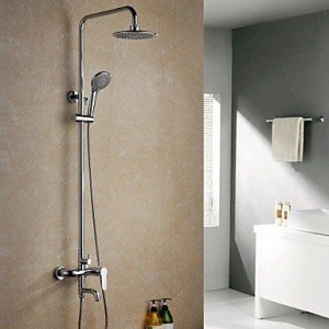 faucetdiaosi contemporary chrome brass rain shower b0160o1wre