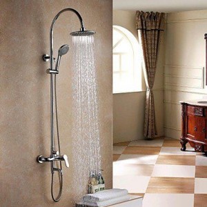 faucetdiaosi contemporary chrome rain shower b0160o4k96