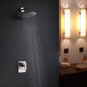 faucettuandui wall mount nickel brushed rain shower b016kutrvg