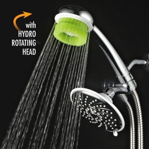hotelspa ultra luxury rotary hydrobrush rainfall showerhead b0124fbrrs