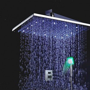 lanmei bathroom faucets 12 inch brass led showerhead b013tevtna