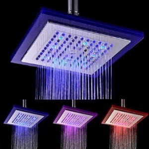 lanmei bathroom faucets contemporary electroplate led showerhead b013tf1vua