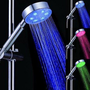 lanmei bathroom faucets led light top spray showerhead b013tf0xwm