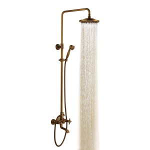 lightinthebox 8 inch antique brass wall mount shower 024002426