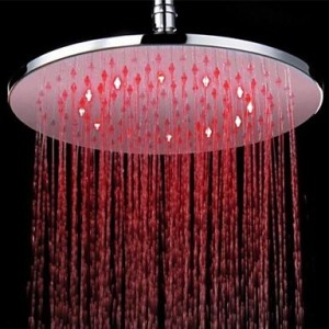 liudaoy 12 inch brass shower head color changing led light b0166ey9ic