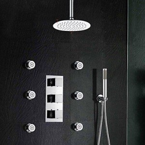 ltyu faucets thermostatic 8 inch stainless steel showerhead b0166eus5u